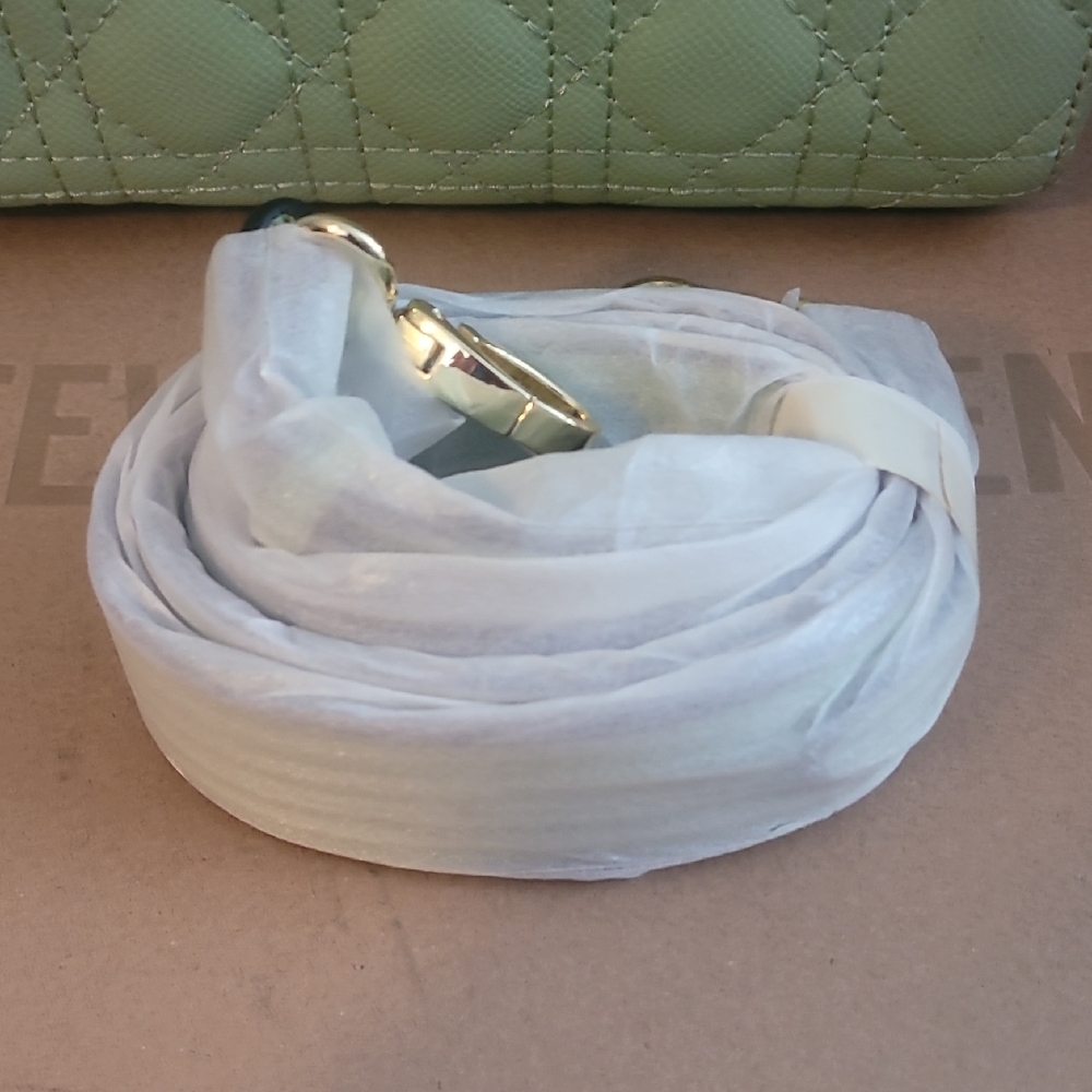 Mint Green Mirror Bag Quilted Handbag - Picture 2 of 4